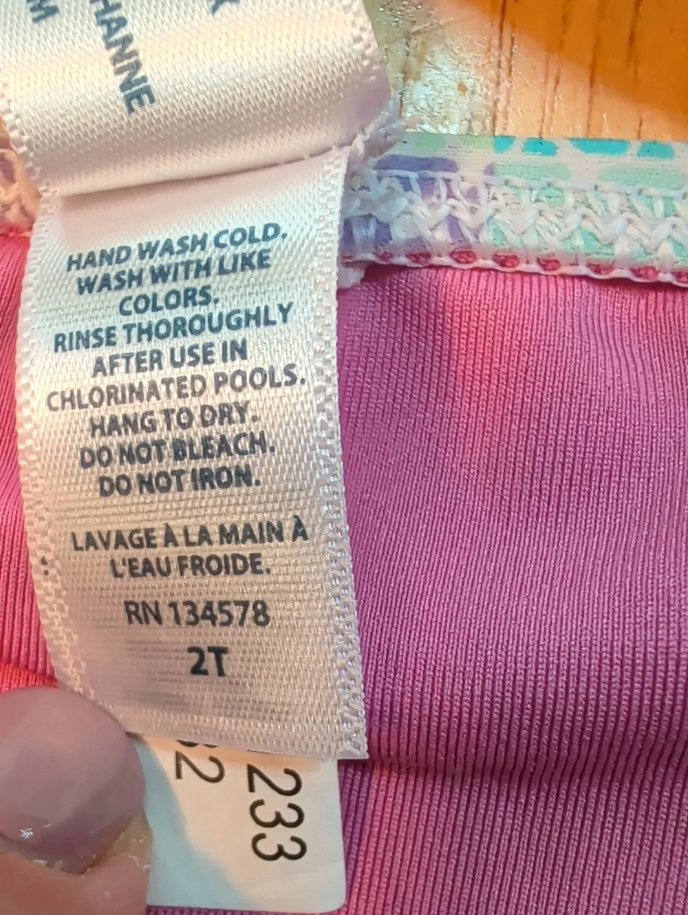 Vineyard Vines Pastel Patchwork Girls Bikini - Pink, Mint, Lavender, Blue